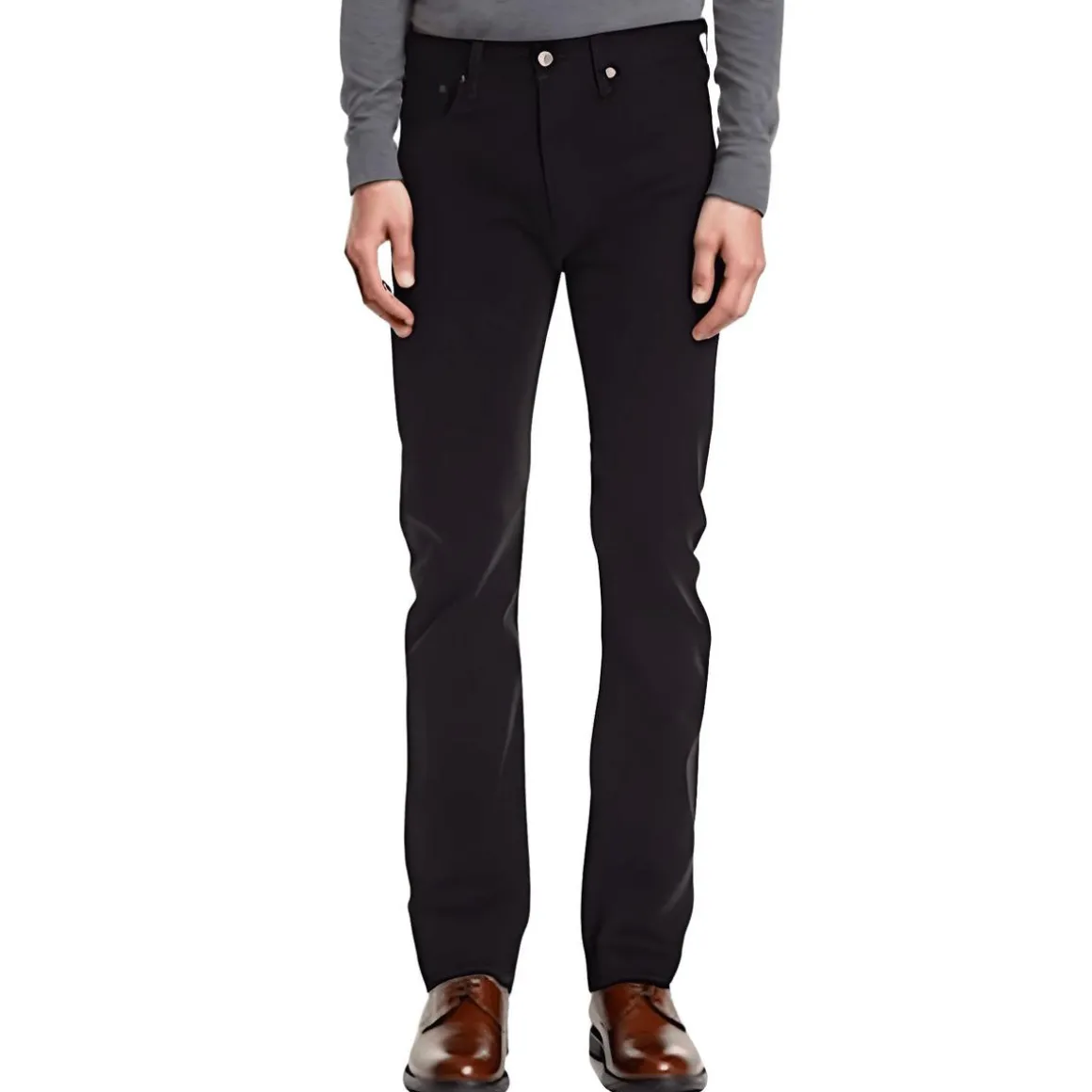 501 Button Fly Two-Way Stretch Straight Leg Jeans