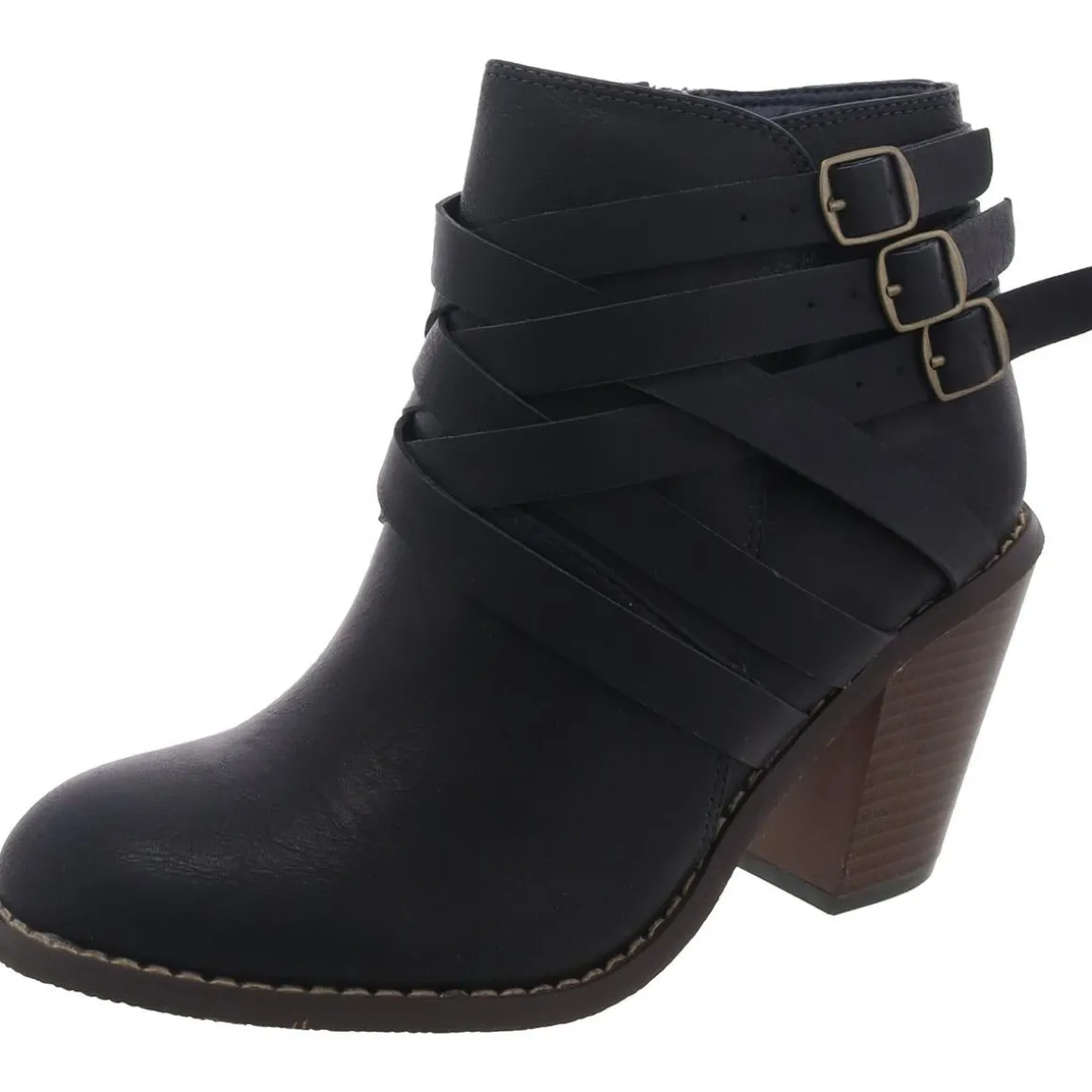 006874 Zipper Ankle Boots