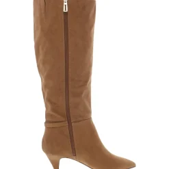 Abbot Faux Suede Kitten Heel Knee-High Boots