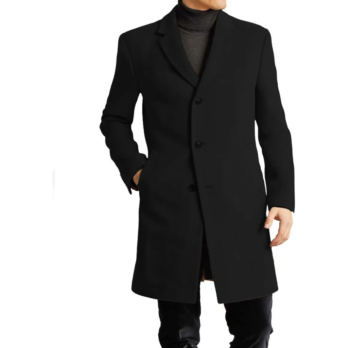 Addison Solid Wool Overcoat