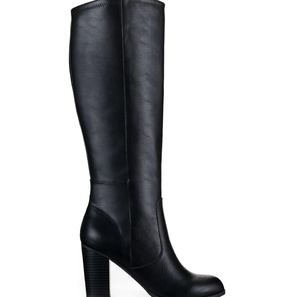 Addyypwc Faux Leather Wide Calf Knee-High Boots