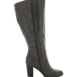 Addyypwc Faux Leather Wide Calf Knee-High Boots