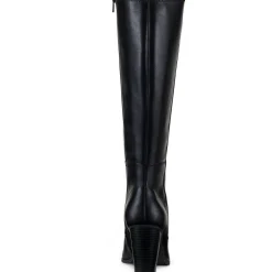 Addyypwc Faux Leather Wide Calf Knee-High Boots