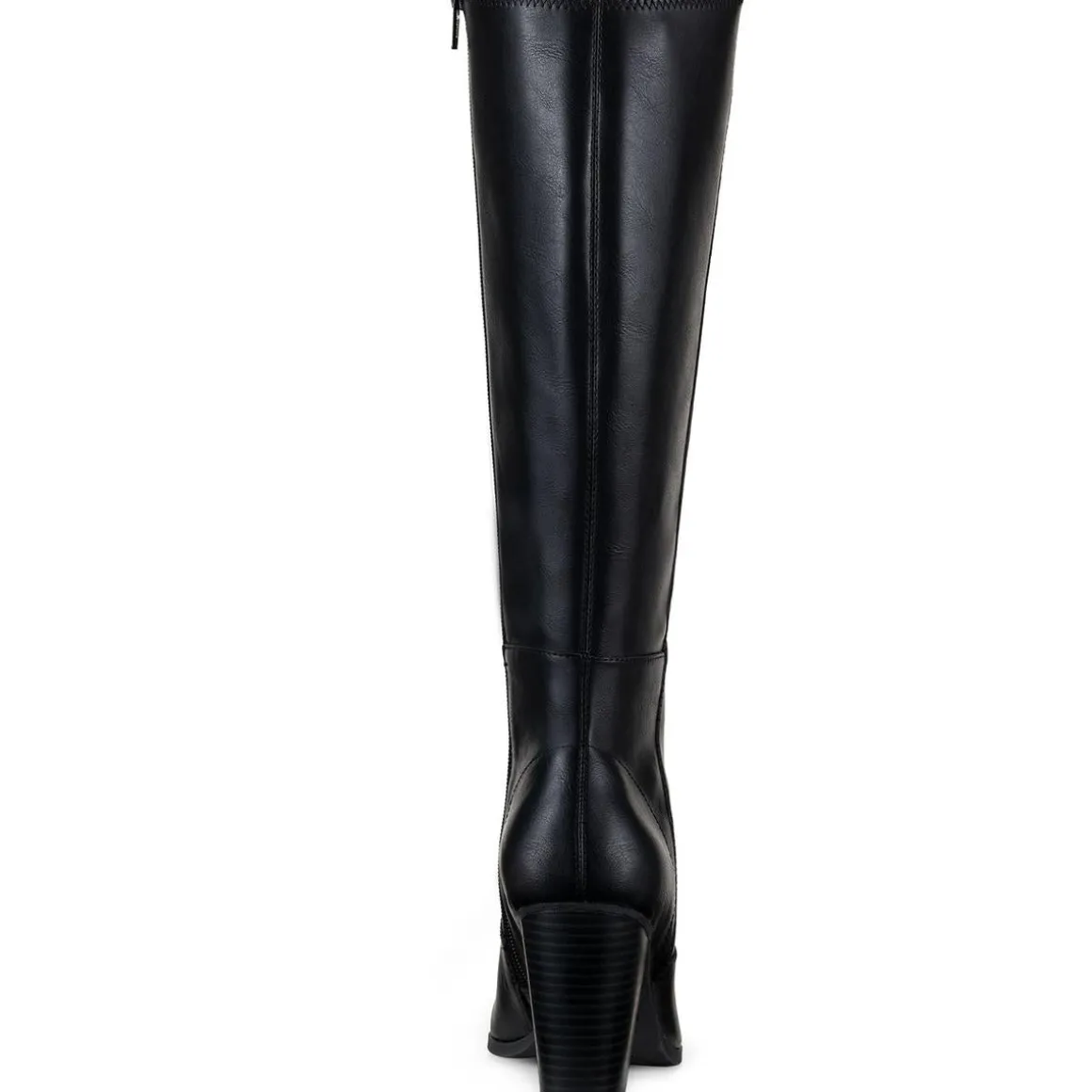 Addyypwc Faux Leather Wide Calf Knee-High Boots