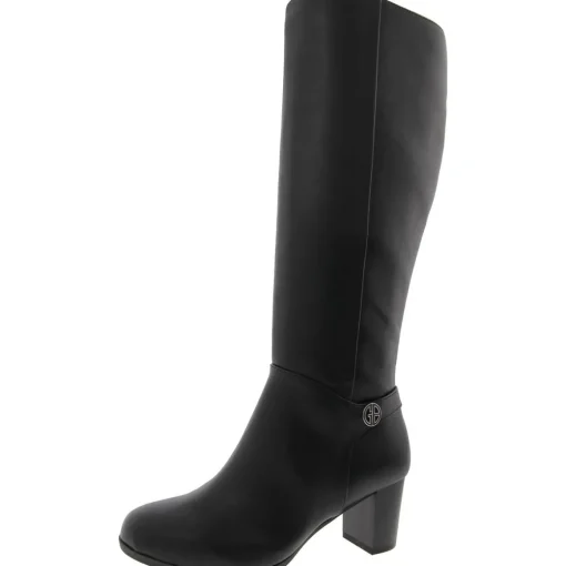 Adonnys Zippered Round Toe Knee-High Boots