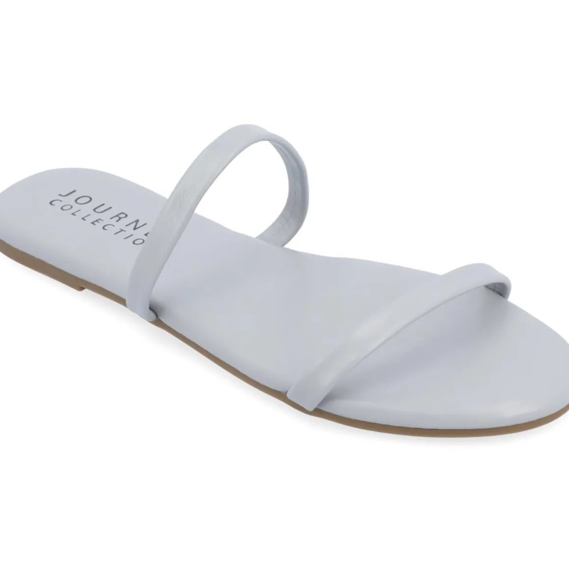 Adyrae Faux Leather Slip On Slide Sandals