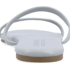 Adyrae Faux Leather Slip On Slide Sandals