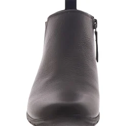 Aerial Leather Low Heel Ankle Boots