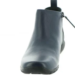 Aerial Leather Low Heel Ankle Boots