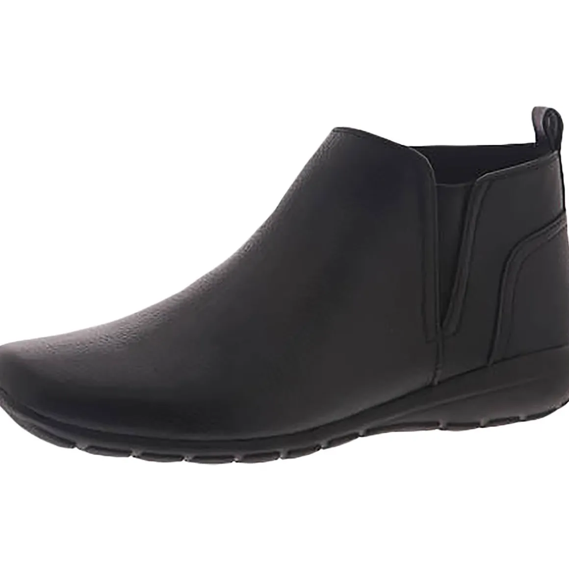 Aerial Leather Low Heel Ankle Boots