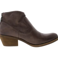AISLEY Almond Toe Block Heel Ankle Boots