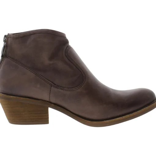 AISLEY Almond Toe Block Heel Ankle Boots