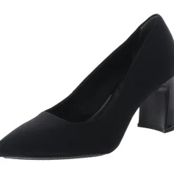 akBARTOW Solid Textured Block Heels