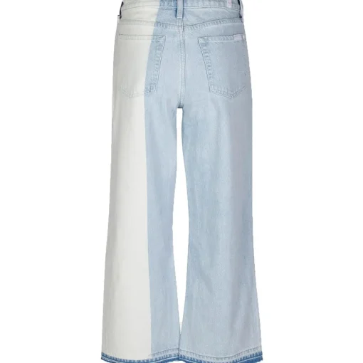 Alexa Raw Hem Denim Cropped Jeans