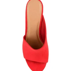 Allea Block Heel Mule Sandals
