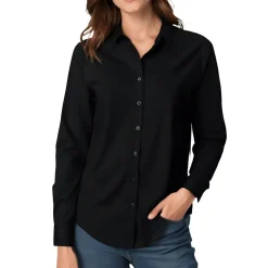 Amanda Collared Fitted Button-Down Top