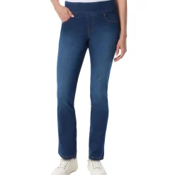 Amanda High Rise Pull On Straight Leg Jeans