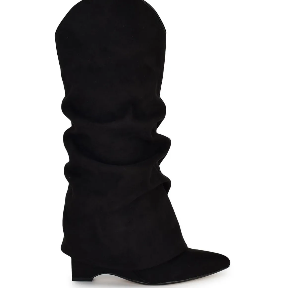 AMAZIN 2 Faux Suede Pointed Toe Knee-High Boots