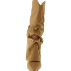 AMAZIN 2 Faux Suede Pointed Toe Knee-High Boots