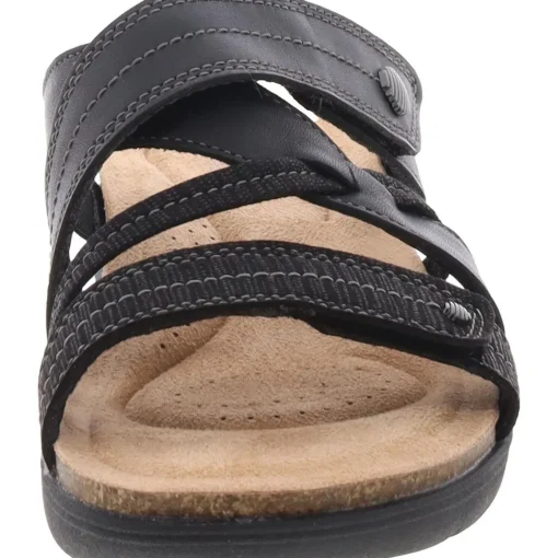 April Willow Faux Leather Strappy Slide Sandals