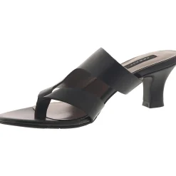 Arden Faux Leather Thong Heel Sandals