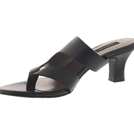 Arden Faux Leather Thong Heel Sandals