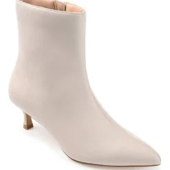 Arely Faux Leather Pointed Toe Ankle Boots