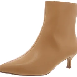 Arely Faux Leather Pointed Toe Ankle Boots