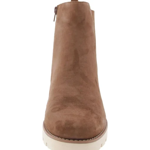 Aria Leather Zipper Ankle Boots