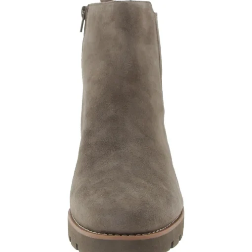 Aria Leather Zipper Ankle Boots
