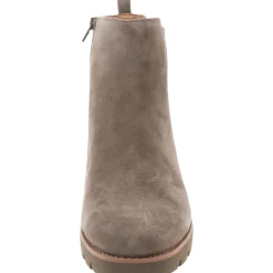 Aria Leather Zipper Ankle Boots