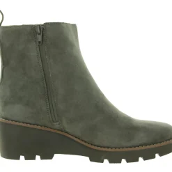 Aria Leather Zipper Ankle Boots
