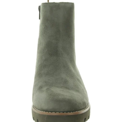 Aria Leather Zipper Ankle Boots