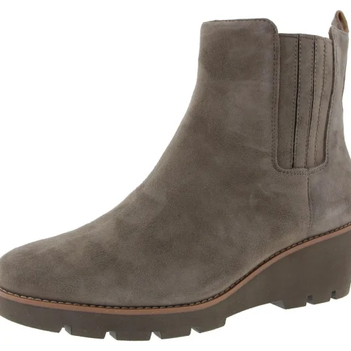 Aria Leather Zipper Ankle Boots