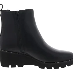 Aria Leather Zipper Ankle Boots