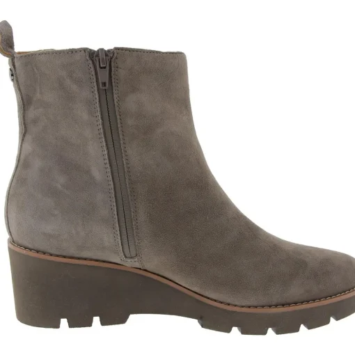 Aria Leather Zipper Ankle Boots