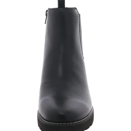Aria Leather Zipper Ankle Boots