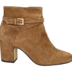 Arlette Suede Round Toe Ankle Boots