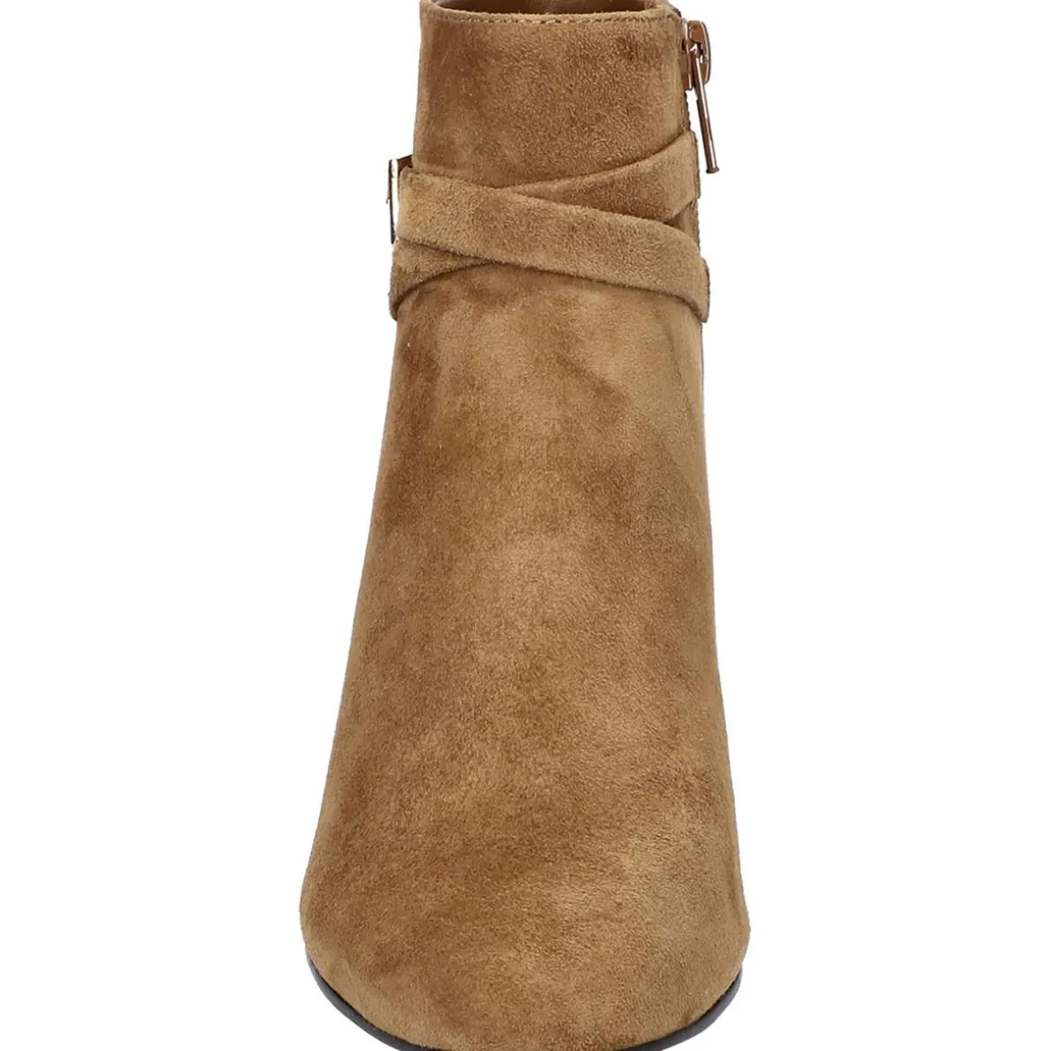 Arlette Suede Round Toe Ankle Boots