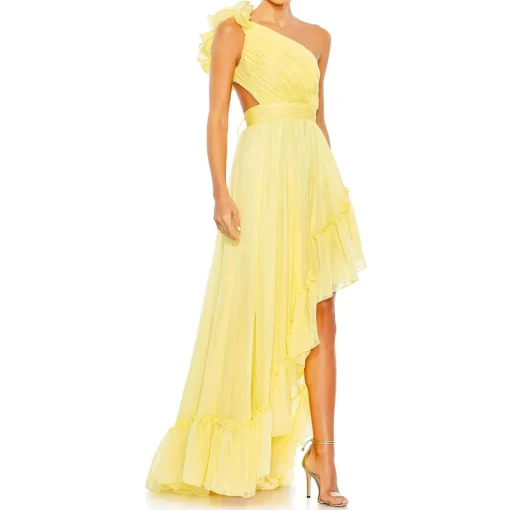 Asymmetric Chiffon Evening Dress