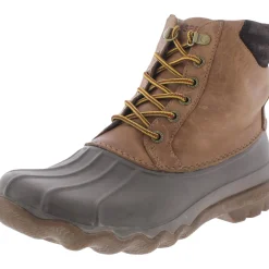 Avenue Duck Leather Outdoor Ankle Boots