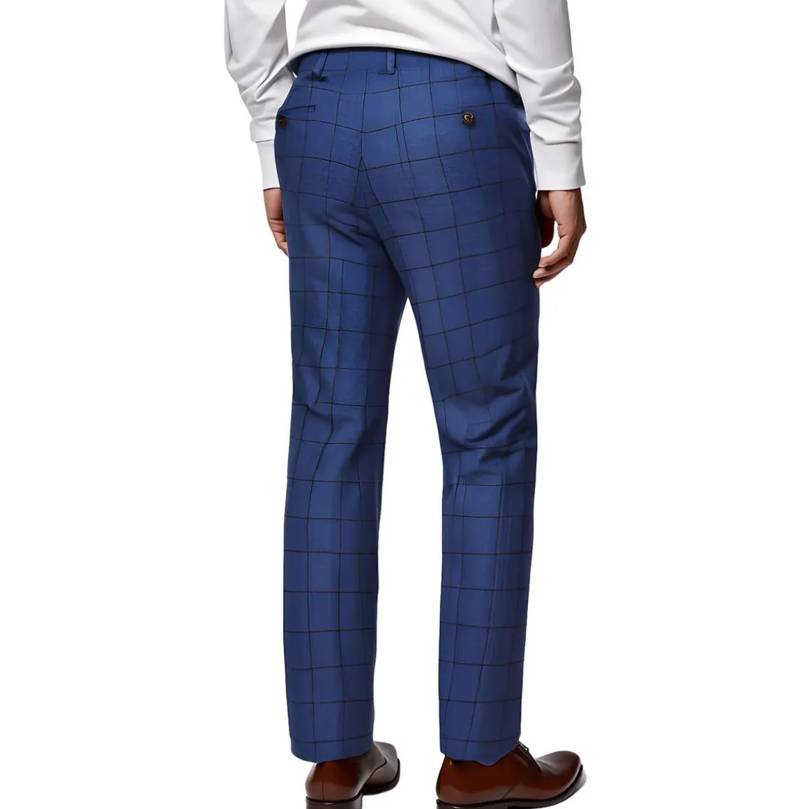 Awonder Window Pane Wool Dress Pants