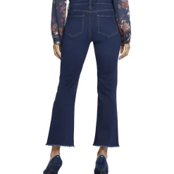 Barbara Frayed Hem Denim Bootcut Jeans