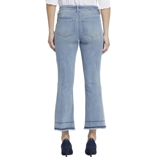 Barbara Frayed Hem Denim Bootcut Jeans