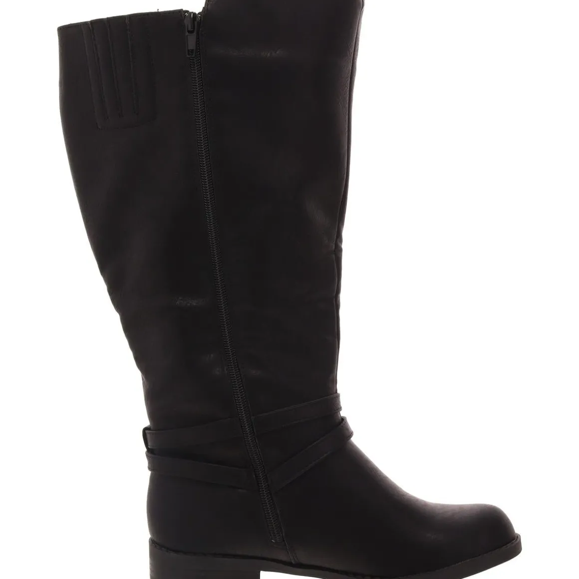 Bay Plus Plus Extra Wide Calf Leather Knee-High Boots