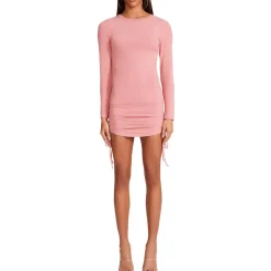 BB Dakota #1 Crush Long Sleeve Drawstring Mini Dress