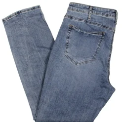 Beau Girlfriend Fit Mid Rise Straight Leg Jeans