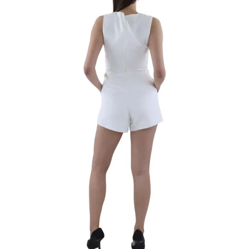Belted Sleeveless Romper