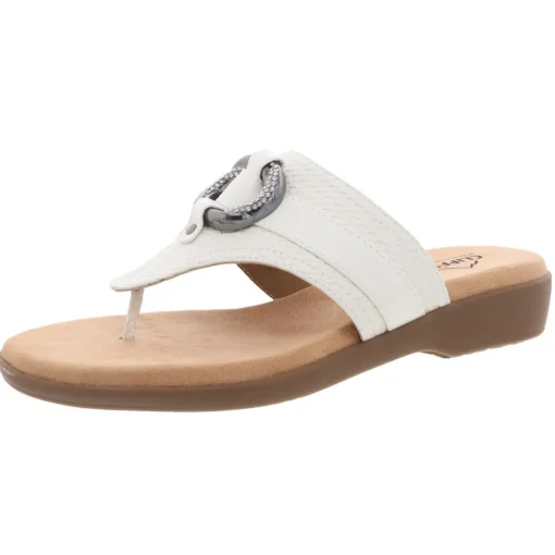 Benedict Faux Leather Thong Sandals