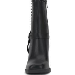 Bernique Faux Leather Studded Mid-Calf Boots